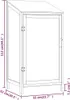 vidaXL Capanno per attrezzi 55x52x112 cm in legno massiccio Anteprima dell’immagine prodotto 7
