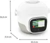 A white and gray multi-cooker with dimensions indicated by lines and text. Voir les images du produit
