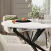 Set di tavoli da pranzo Vicco Loyd Bianco/Nero 120 x 120 cm Anteprima dell’immagine prodotto 4