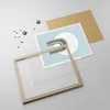 Gerahmtes Poster - Rahmen in heller Eiche - Formen Rad Produktbild-Vorschau 4