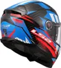 LS2 Integralhelm FF811 Vector II Carbon XL Blau / Rot Produktbild-Vorschau 5