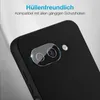 Close-up of a smartphone's rear camera lens protector, with text overlay. Produktbild-Vorschau