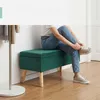 Relaxdays Sitzbank mit Stauraum, Samtbezug, 40 L, Produktbild-Vorschau 3