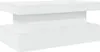 A white coffee table with a modern, minimalist design. Voir les images du produit