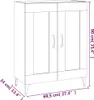 Sideboard Hochglanz-Weiß 69,5x34x90 cm Holzwerkstoff Produktbild-Vorschau 10