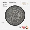 In- & Outdoor Teppich Rund FINN Schwarz, Ø120 cm Produktbild-Vorschau 3