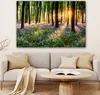Wanddeko 120x80 cm - Wald - Blumen - Lavendel - Sonne - Produktbild-Vorschau 6
