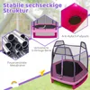 COSTWAY Ø223cm zahradní trampolína s bezpečnostní sítí, Náhled obrázku produktu 7