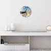 DEQORI Glasuhr Ø30 cm Modern 'Strandaufgang am Meer' Produktbild-Vorschau 3