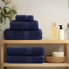 Serviettes de bain vidaXL Premium SOLUND, lot de 10, bleu Voir les images du produit 8