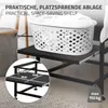 ML-Design Podstavec pod práčku s výsuvnou policou, čierny Náhľad obrázku produktu 3