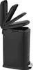 A black pedal bin with its lid open. Produktbild-Vorschau