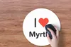MuchoWow® Mauspad Mousepad Ich liebe - Myrthe - Mädchen Produktbild-Vorschau 3