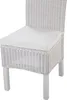 BELIANI Esszimmerstuhl 2er Set Weiß Rattan mit Sitzkissen Produktbild-Vorschau 6