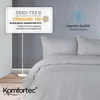 Komfortec Deluxe Bettwäsche 140x200 2 teilig Grau - Produktbild-Vorschau 7