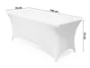 TISCHHUSSE 180x76x75cm Weiss elastisch rechteckig Stretch Produktbild-Vorschau 4