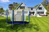 Trampolina – trampolina ogrodowa – 138 x 160 cm – siatka Podgląd zdjęcia produktu 9