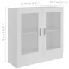 vidaXL Vitrinenschrank Weiß 82,5x30,5x80 cm Holzwerkstoff Produktbild-Vorschau 8
