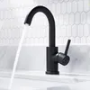 FORIOUS Rubinetto da bagno nero Miscelatore girevole a 360° Anteprima dell’immagine prodotto 2