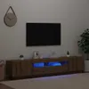 vidaXL Armoire TV avec lampes LED Chêne Artisan 200x35x40 Voir les images du produit 11