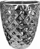 Keramik Blumentopf Glamour 14 cm silber Produktbild-Vorschau 1