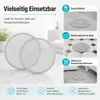 2 Stück Duschabfluss Haarfänger Edelstahl, ideal für Dusche Produktbild-Vorschau 3