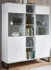 trendteam Wohnen Vitrine/Highboard mit 3D-Optik Weiß Produktbild-Vorschau 6