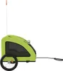 vidaXL Cani da rimorchio per bicicletta verde Tessuto Anteprima dell’immagine prodotto 6