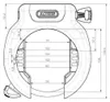 Lucchetto da telaio ABUS PRO AMPARO 4750SL R - Lucchetto Anteprima dell’immagine prodotto 6