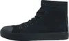 A side view of a black high-top sneaker. Produktbild-Vorschau