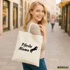Huuraa Jutebeutel Pferdemama Silhouette 10 Liter Natural Produktbild-Vorschau 2