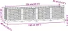 vidaXL Letto rialzato 160x40x38 cm in polipropilene Anteprima dell’immagine prodotto 7