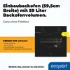 Product advertisement for a built-in oven. Produktbild-Vorschau
