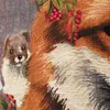 Mars & More Gobelin Kissen Fuchs mit Blumen-Krone ca Produktbild-Vorschau 3
