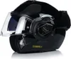 A black motorcycle helmet with the visor up, shown from a three-quarter angle on a white background. Produktbild-Vorschau