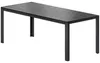 Outsunny Garten Esstisch aus Aluminium & Polyholz, Schwarz, Produktbild-Vorschau 6