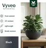 Vyveo – květináč Bolla – sada 2 ks – černý – 30 x 15 Náhled obrázku produktu 2