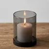 Zestaw 6 lamp wiatrowych Relaxdays, szkło dymione z Podgląd zdjęcia produktu 6