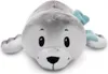A plush toy seal lying down on a white background. Produktbild-Vorschau