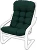A dark green cushion on a white chair. Anteprima dell’immagine prodotto