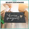 WELLMODA® Fußmatte I genähter Schriftzug Hereinspaziert I Produktbild-Vorschau 5