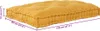 vidaXL Pallet Sofa Kissen Gelb 120 x 80 x 12 cm Stoff Produktbild-Vorschau 7