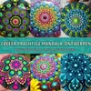 Mandala-Mal-Set für Erwachsene, große Holzsteine, Punktierwerkzeuge Productafbeelding-voorbeeld