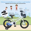 Rower dziecięcy COSTWAY 14 cali z koszykiem, siodełkiem z Podgląd zdjęcia produktu 5