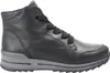A side view of a black leather boot. Anteprima dell’immagine prodotto