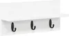 vidaXL Nástenný nočný stolík, biely, 40 x 10,5 x 18 cm, Náhľad obrázku produktu 1