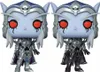 Two Funko Pop figures of Sylvanas from World of Warcraft are shown side-by-side against a white background. Voir les images du produit