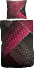 Baumwolle Satin Bettwäsche Grafisch Lila Schwarz 155x220 Produktbild-Vorschau 2
