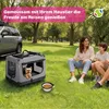 Faltbare Hundebox XL 80x58x56cm, Robuste Transportbox Auto Produktbild-Vorschau 3