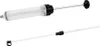 A clear studio shot of an oil syringe and a separate tube. Produktbild-Vorschau